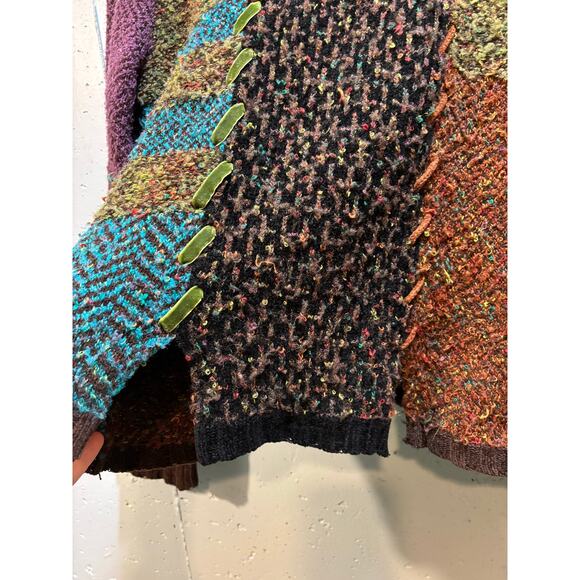 Curio women’s multi color knit turtleneck sweater size XL - Picture 6 of 9